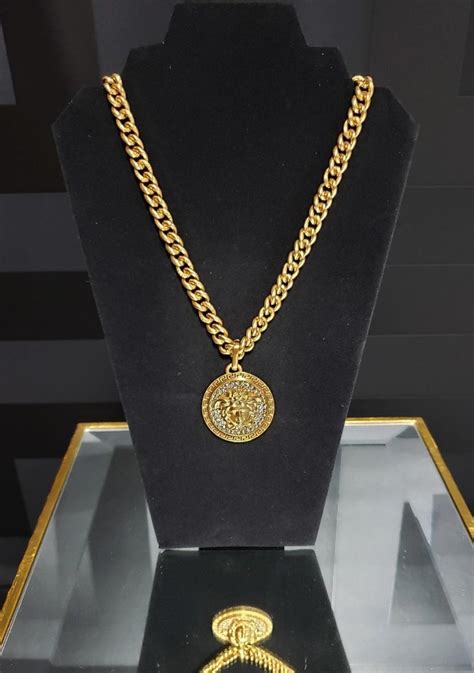 versace pendant gold price|Versace gold chain and pendant.